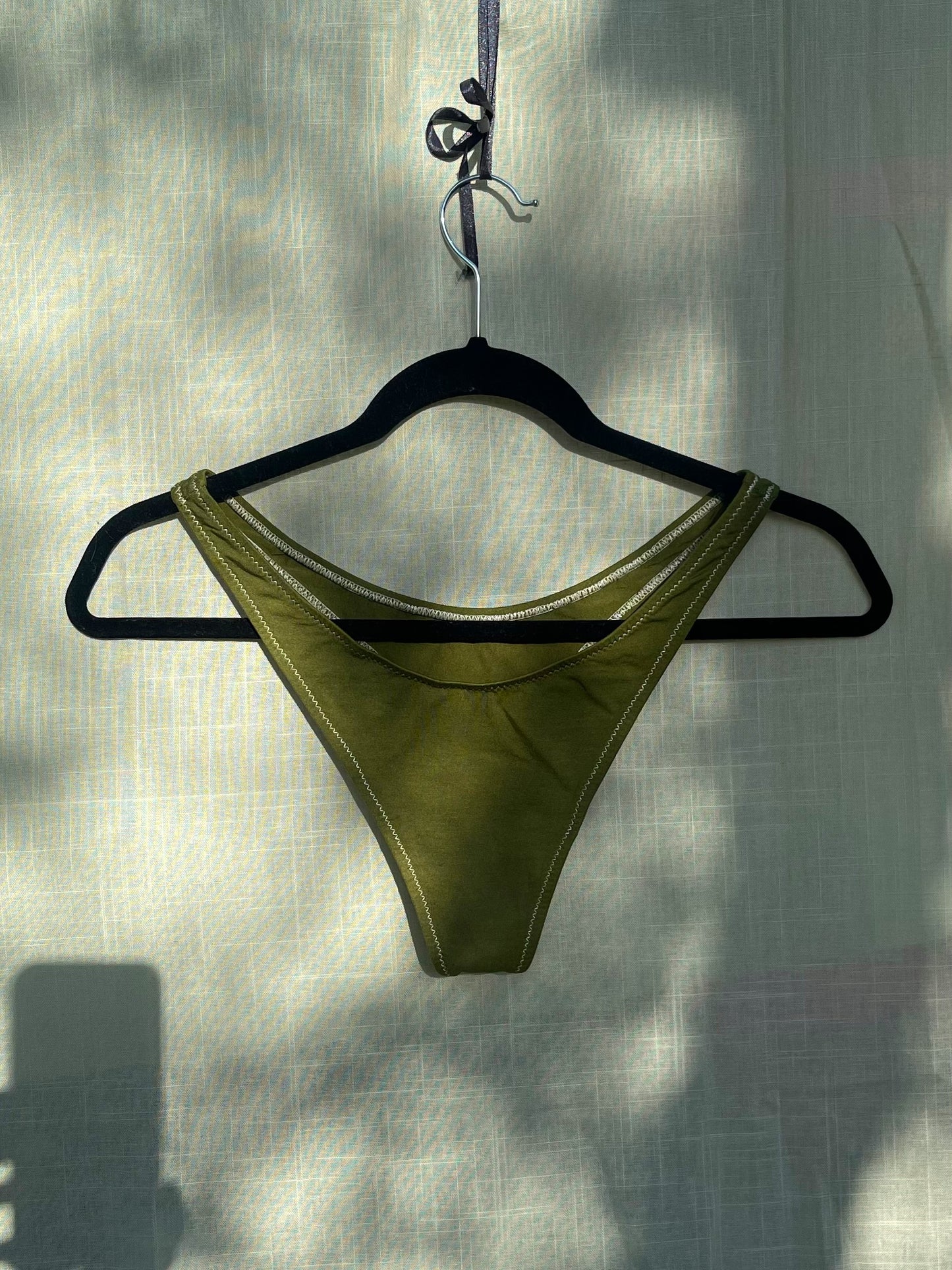 Limited Summer Knit - Olive Small G-String by Boobytrap